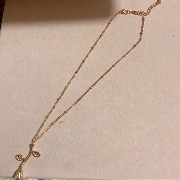 LAST ONE! gold rose necklace✨🌹 - Picture 4 of 5